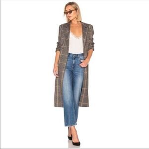 NWOT Lovers + Friends Tove Wrap Trench Coat Shimmer Metallic‎ Thread Size XS